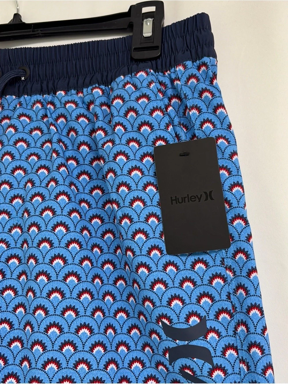 NWT Hurley Men’s Small Bliss Blue American Burst Volley Swim Shorts $50